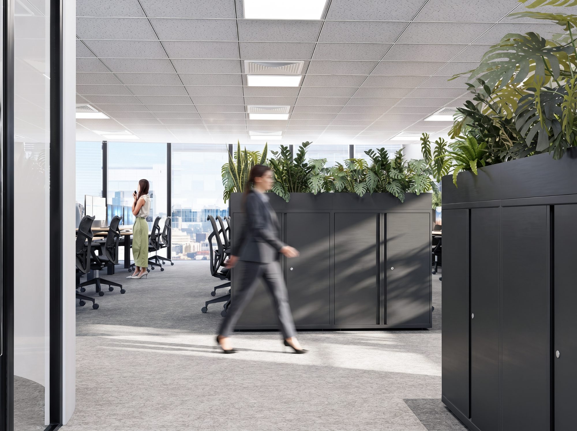 Open plan storage visualisation